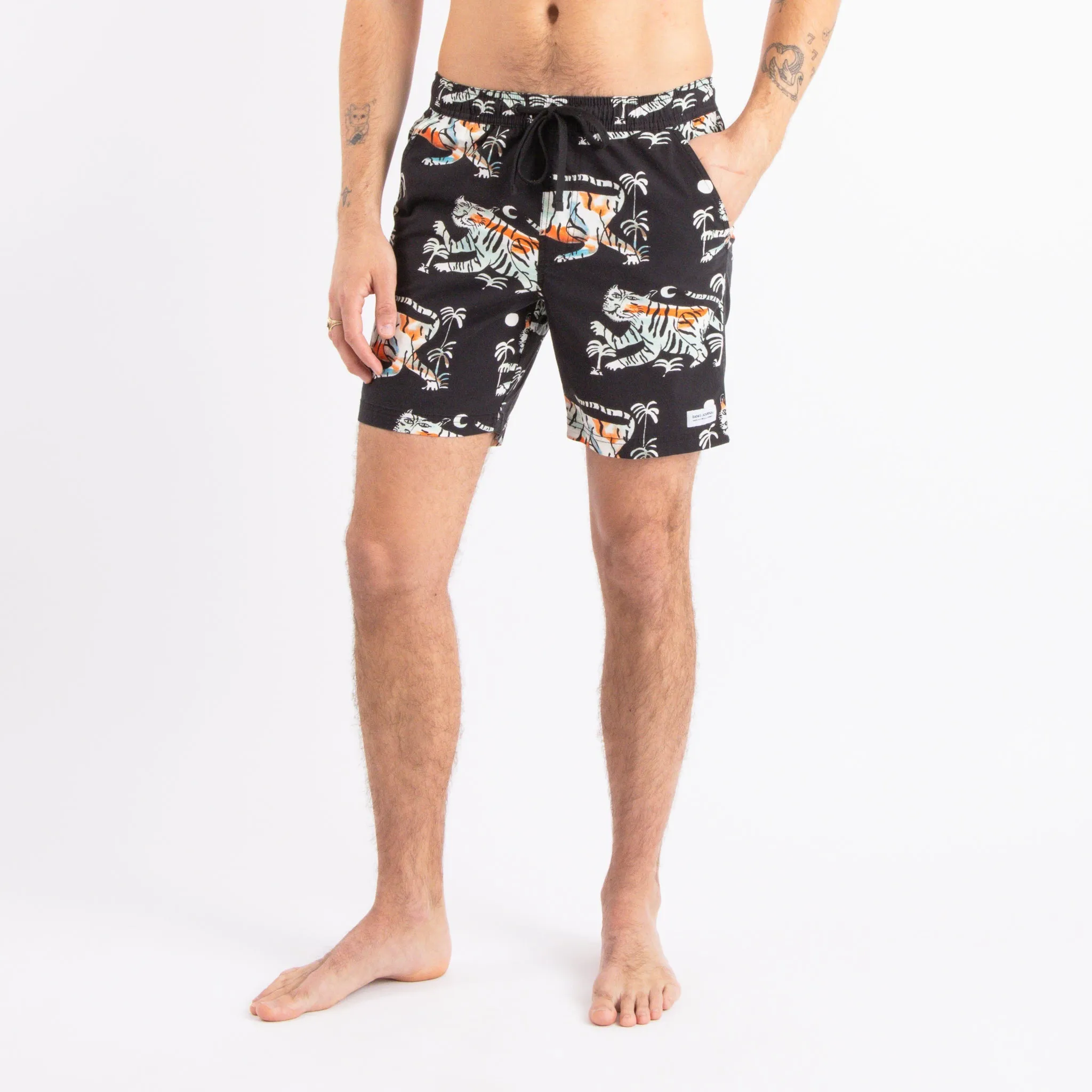 Happy Place Elastic  Boardshort