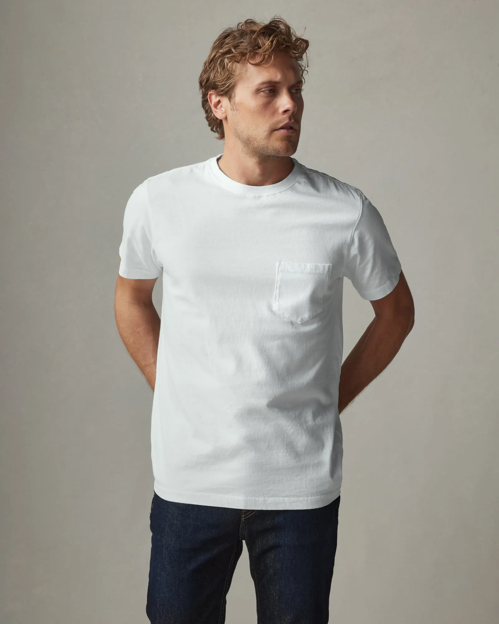 Heavyweight Pocket Tee - White