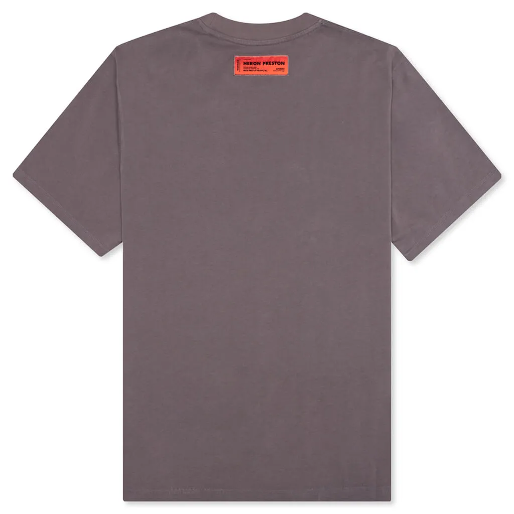 Heron Censored S/S Tee - Grey/Yellow