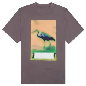 Heron Censored S/S Tee - Grey/Yellow