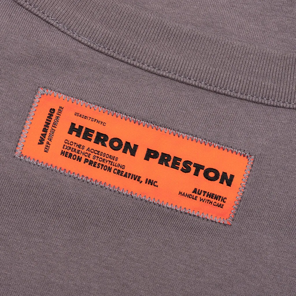 Heron Censored S/S Tee - Grey/Yellow