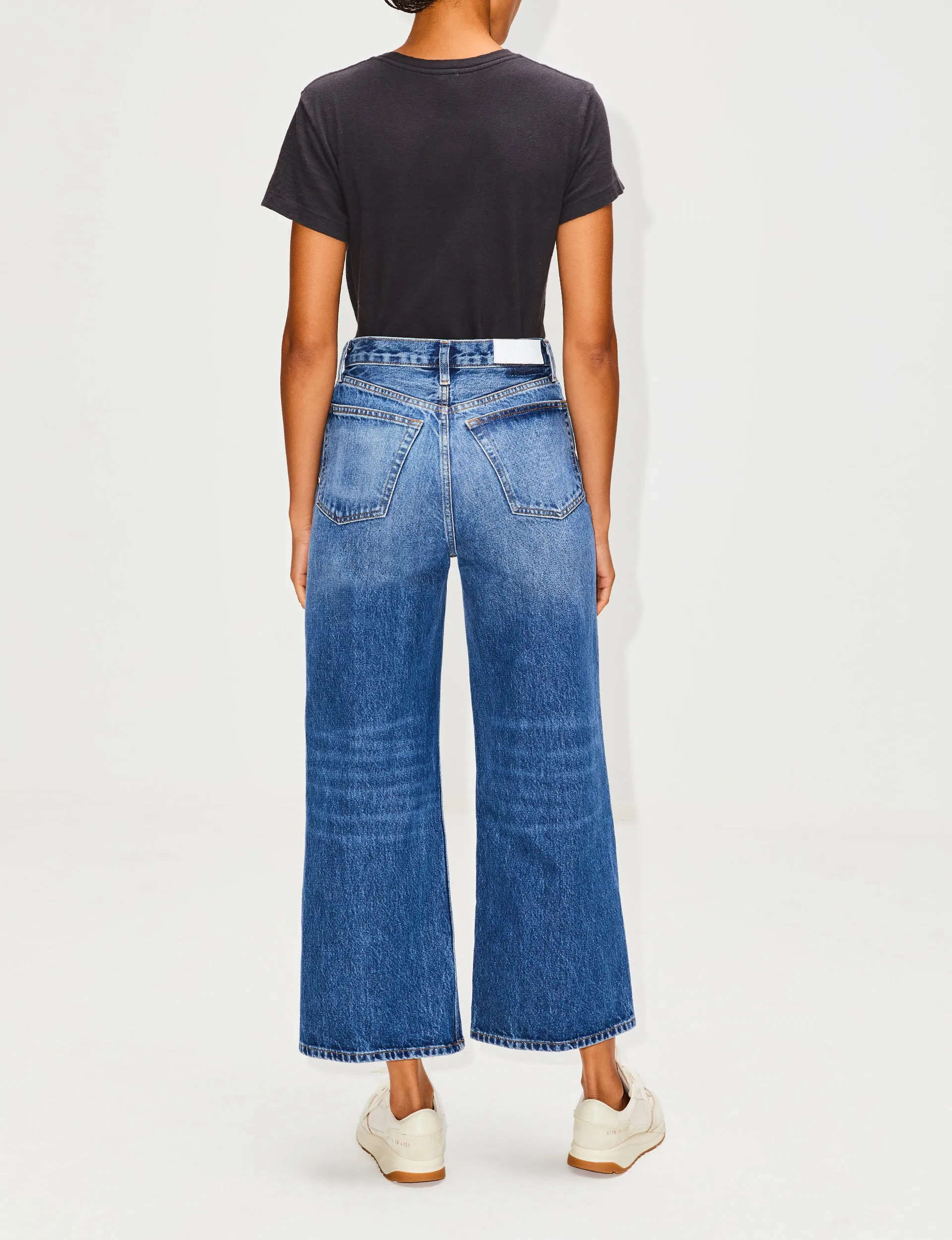 High Rise Wide Leg Crop Jean