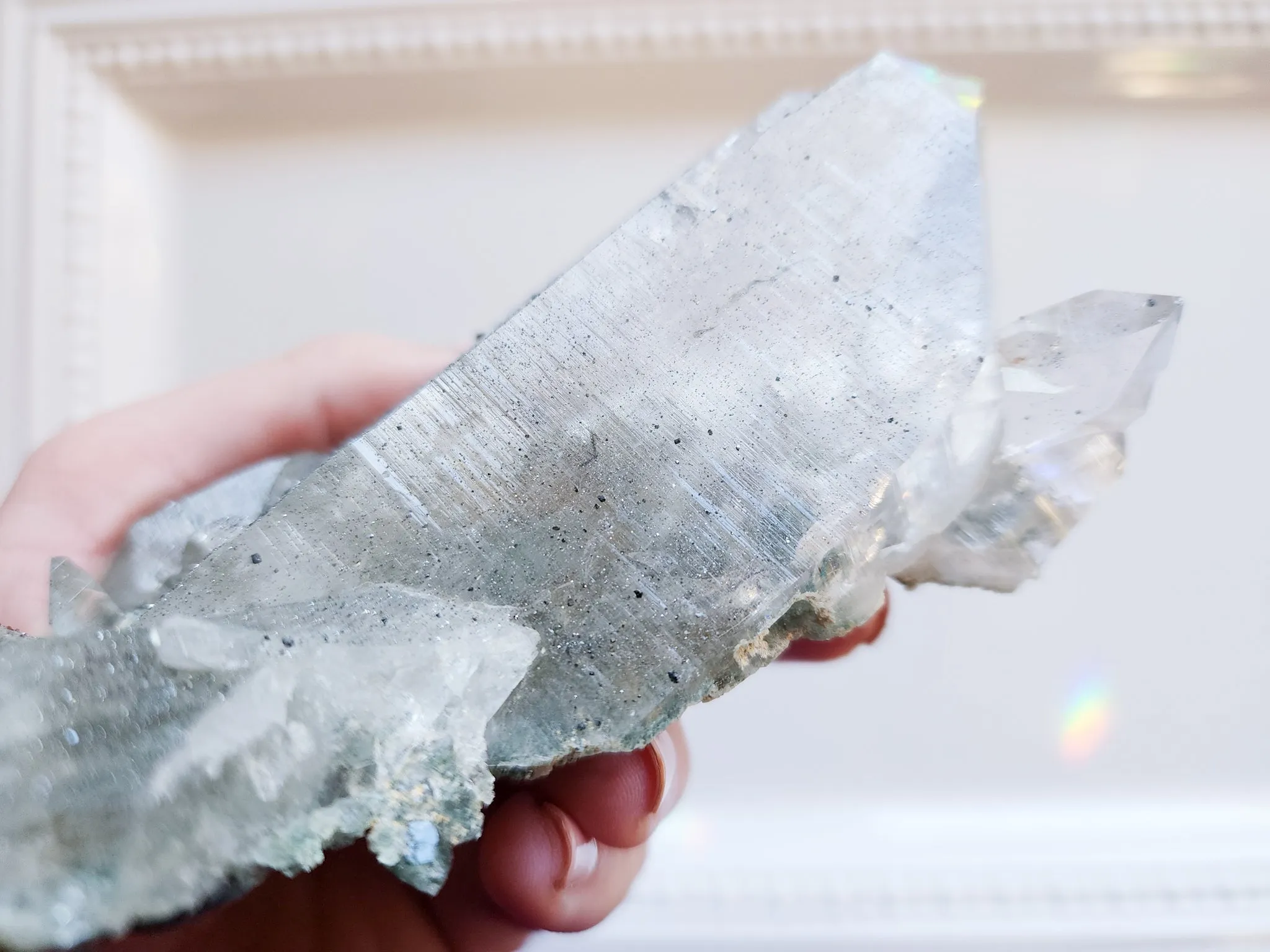 Himalayan Cathedral Quartz with Chlorite Rutile & Anatase || Rare