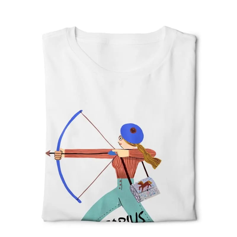 Horoscope Sagittarius- Digital Graphics Basic T-shirt White