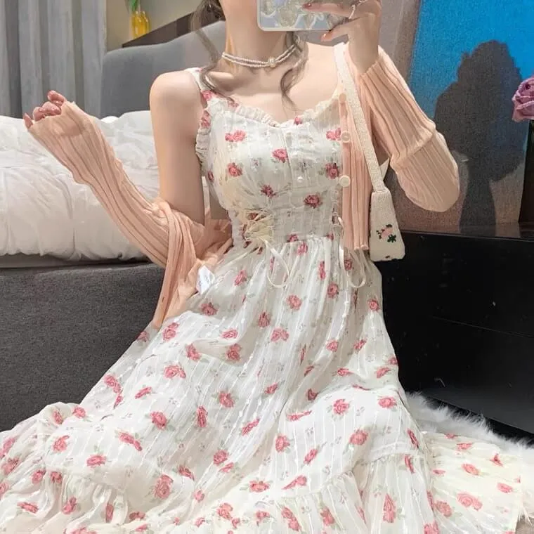 Ins gentle sweet floral dress BY1196