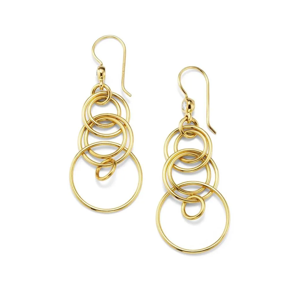 IPPOLITA Classico Mini Jet Set Interlocking Circle Earrings