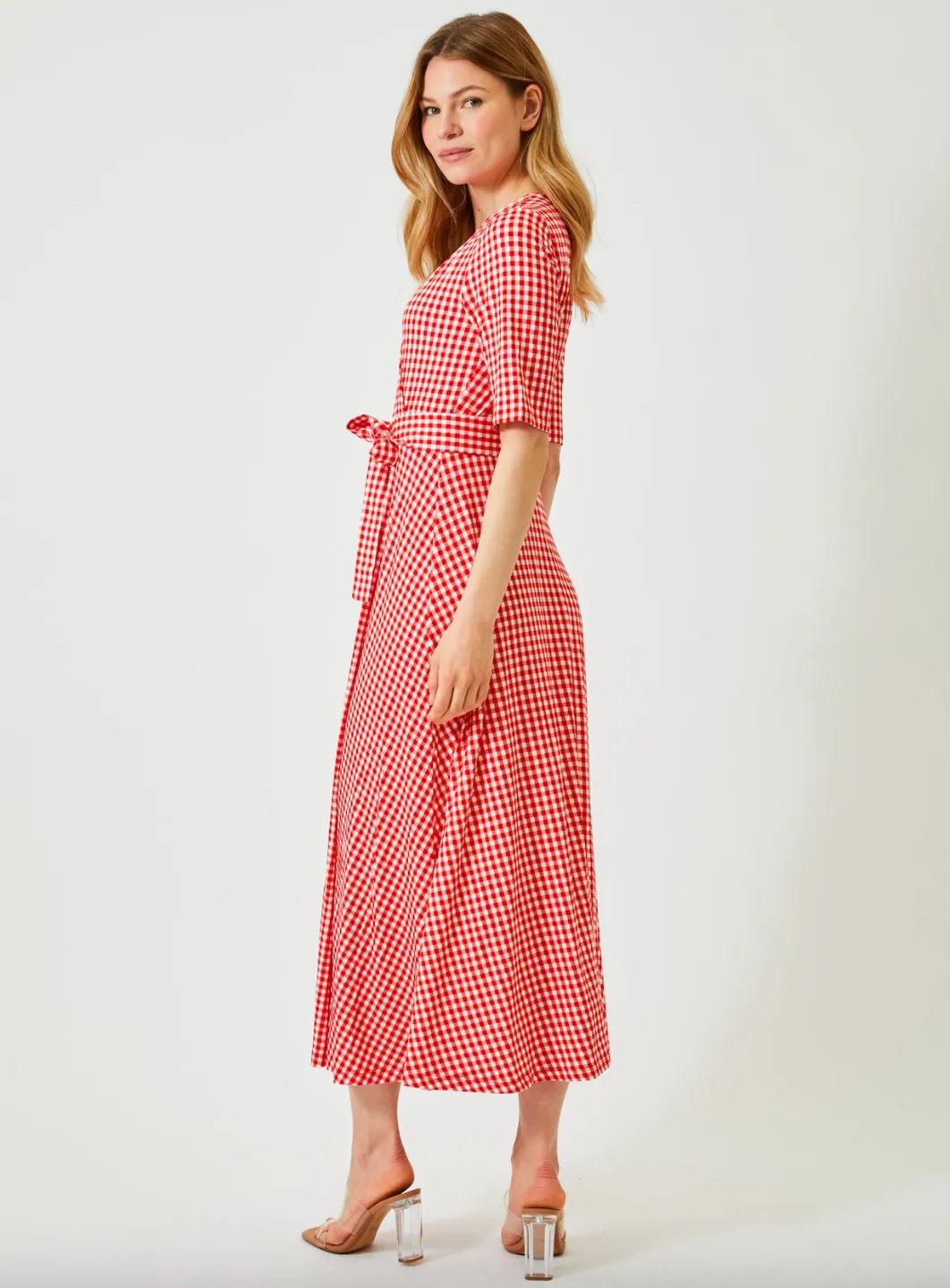 Jumperfabriken - Aina Wrap Dress Red