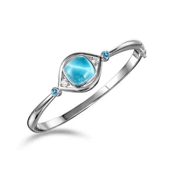 Larimar Dolphin’s Eye Bangle