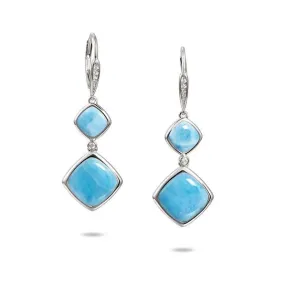 Larimar Infinity Ocean Earrings