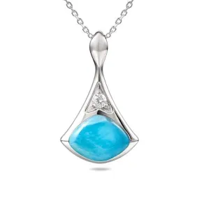 Larimar Lily Pendant