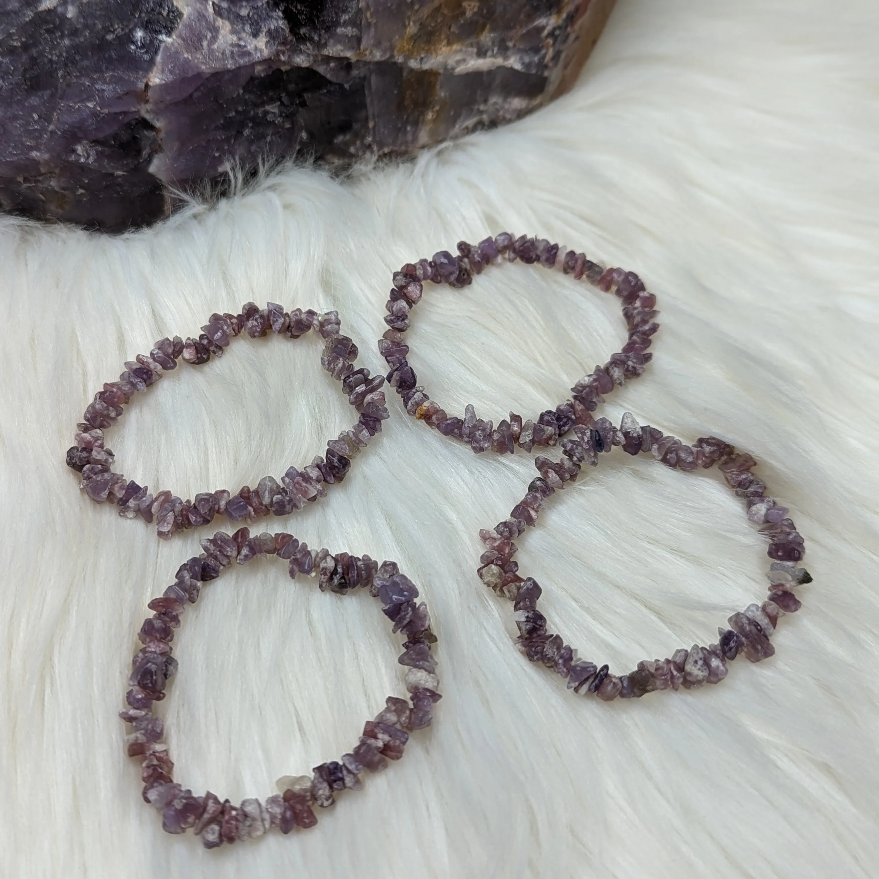 Lepidolite Stretch Bracelet ~Anxiety Support~