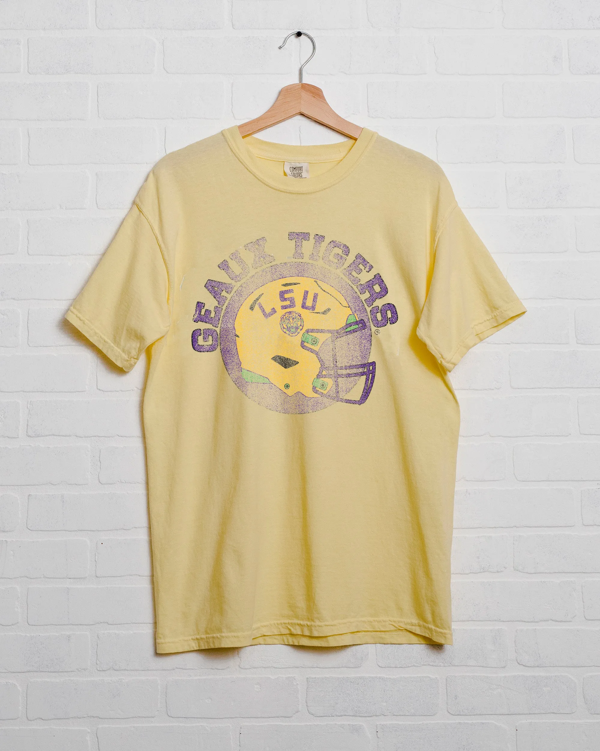 LSU Tigers Helmet Circle Butter Tee