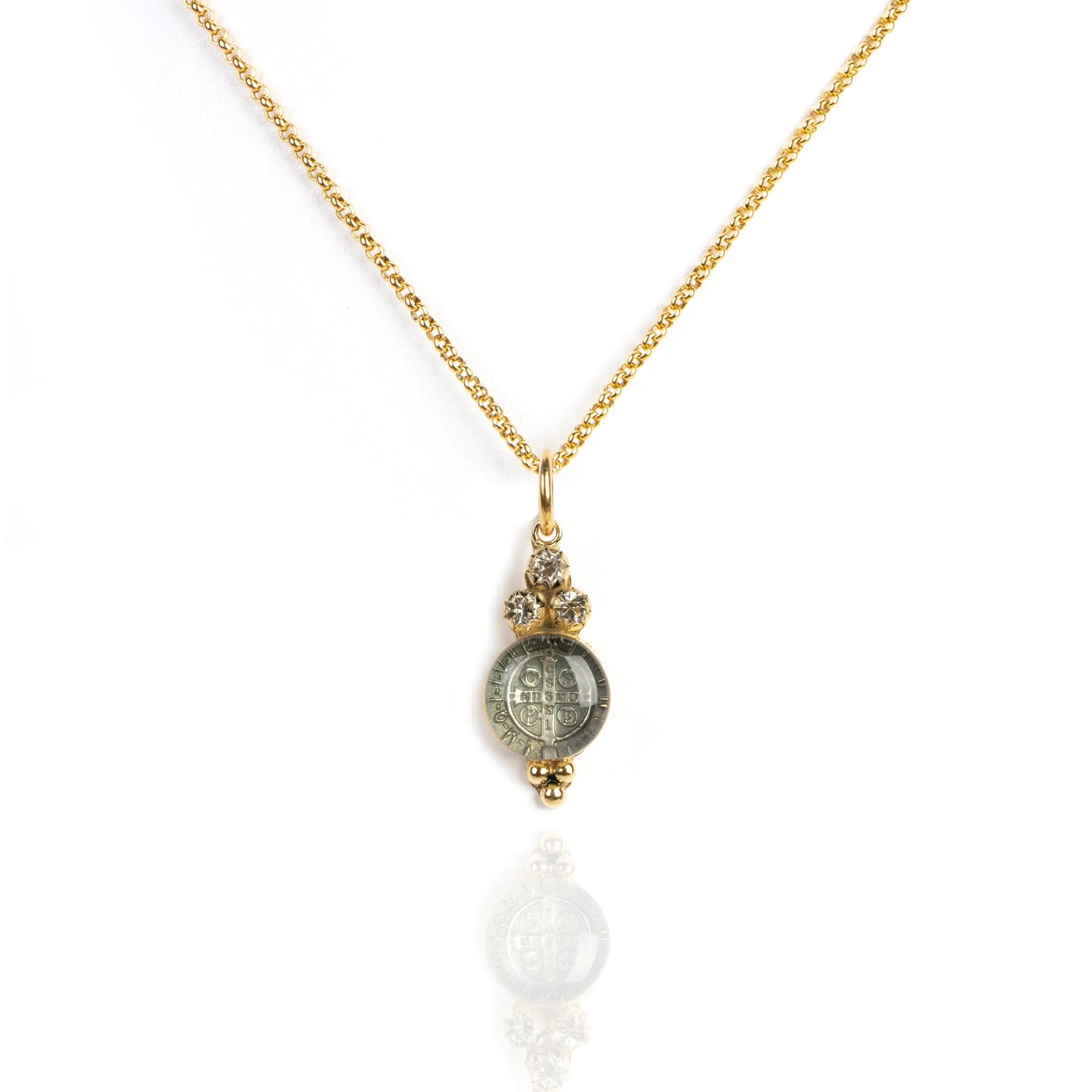 Lucia Clear Charm Necklace