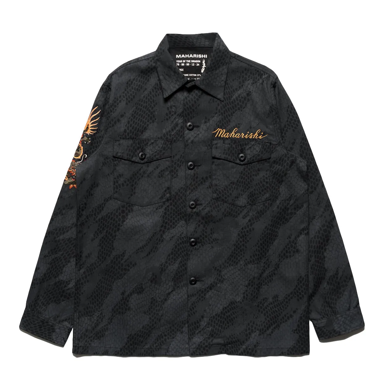 Maharishi Men Original Dragon Camo Overshirt Subdued Night