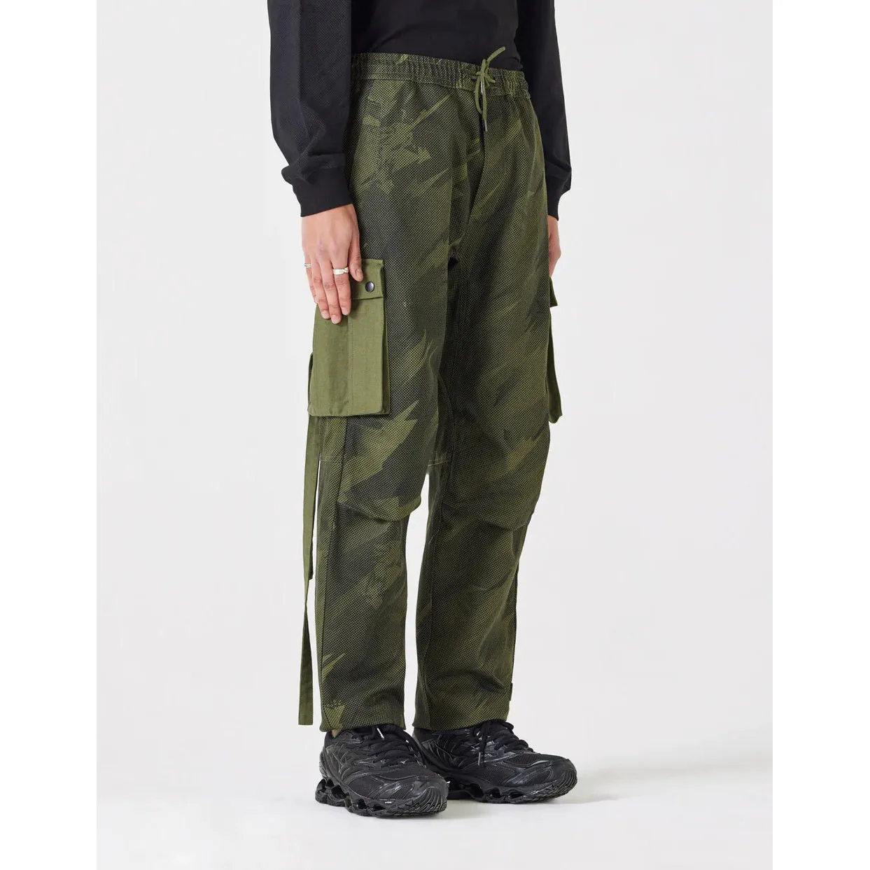 Maharishi Men Pointillist Camo Cargo Track Pants Jungle