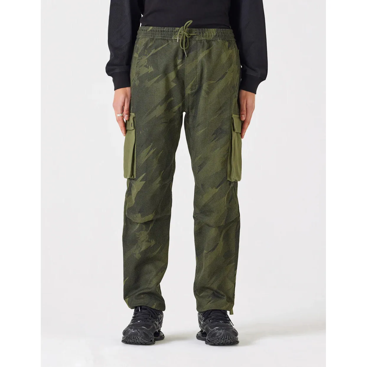 Maharishi Men Pointillist Camo Cargo Track Pants Jungle