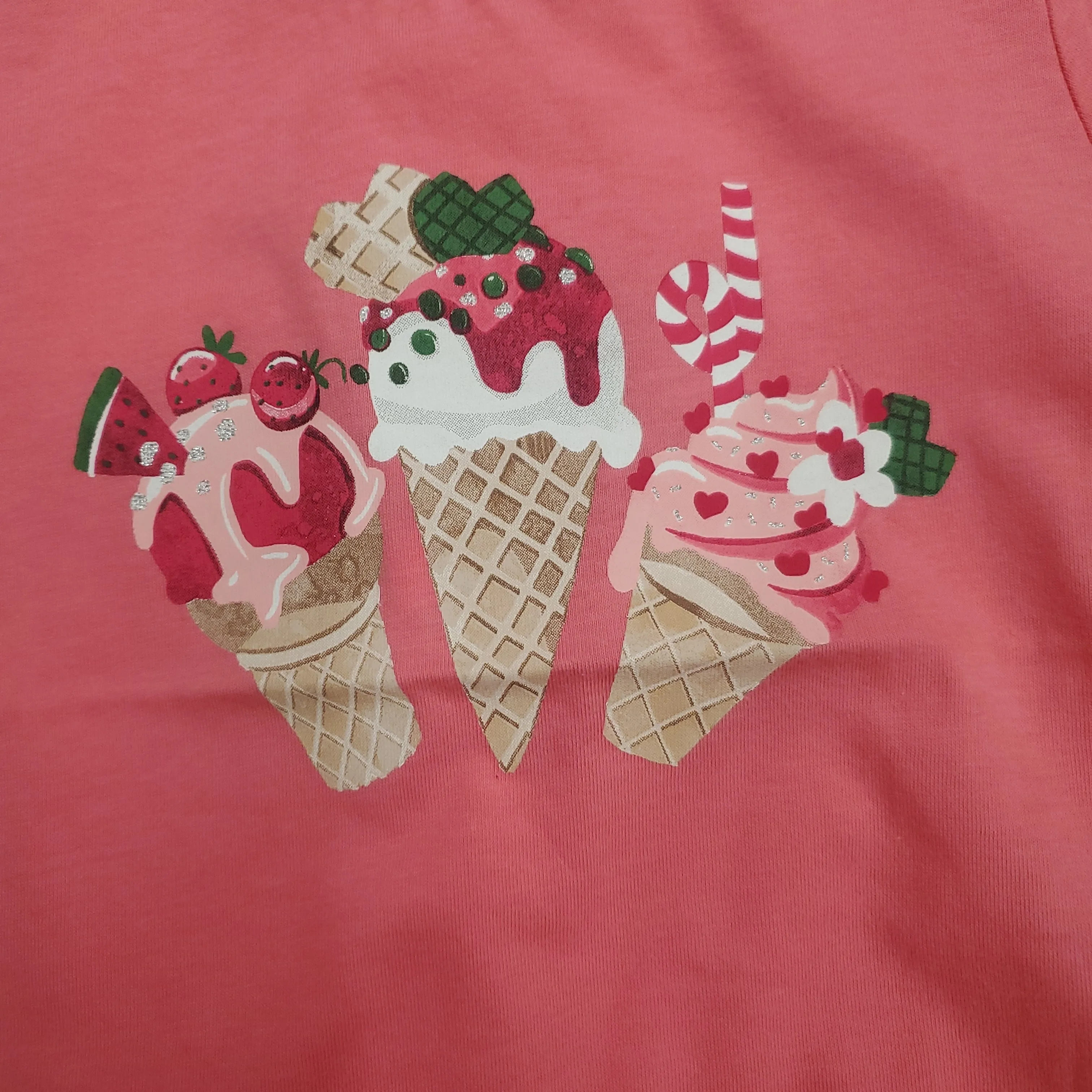 MAYORAL GIRLS  ICE CREAM SUNDAE SHORT SLEEVE T-SHIRT