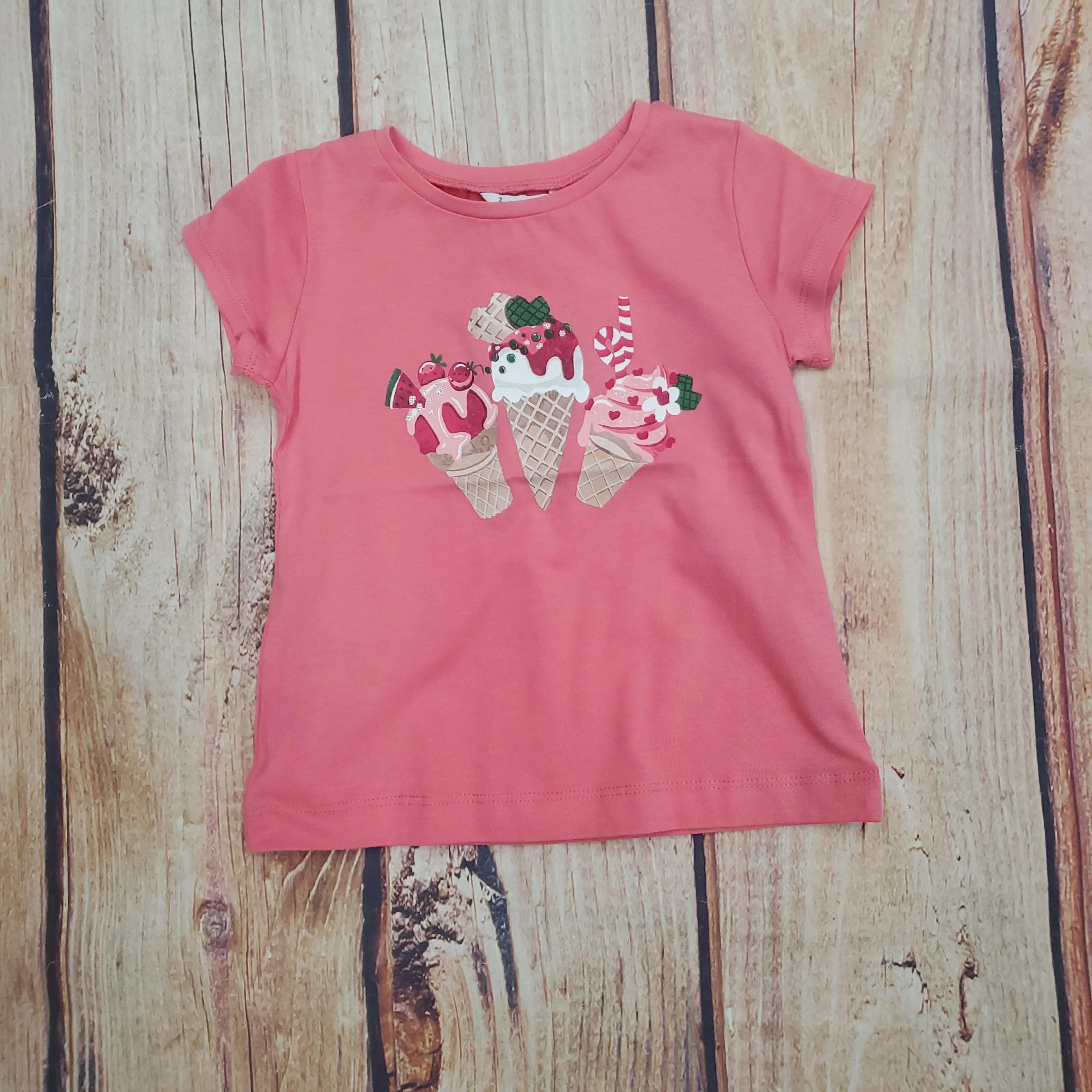 MAYORAL GIRLS  ICE CREAM SUNDAE SHORT SLEEVE T-SHIRT