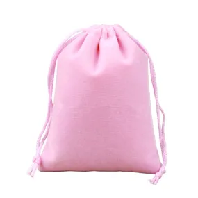 Medium Pink Velvet Bag (10x15cm)