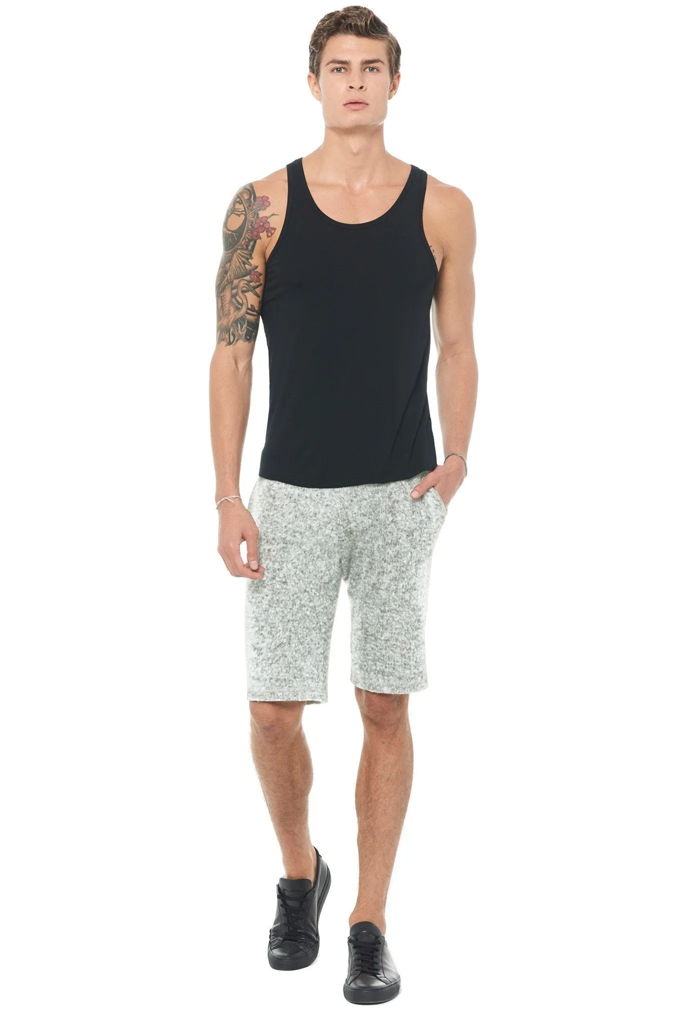 Men's Soft Knit Melange Shorts