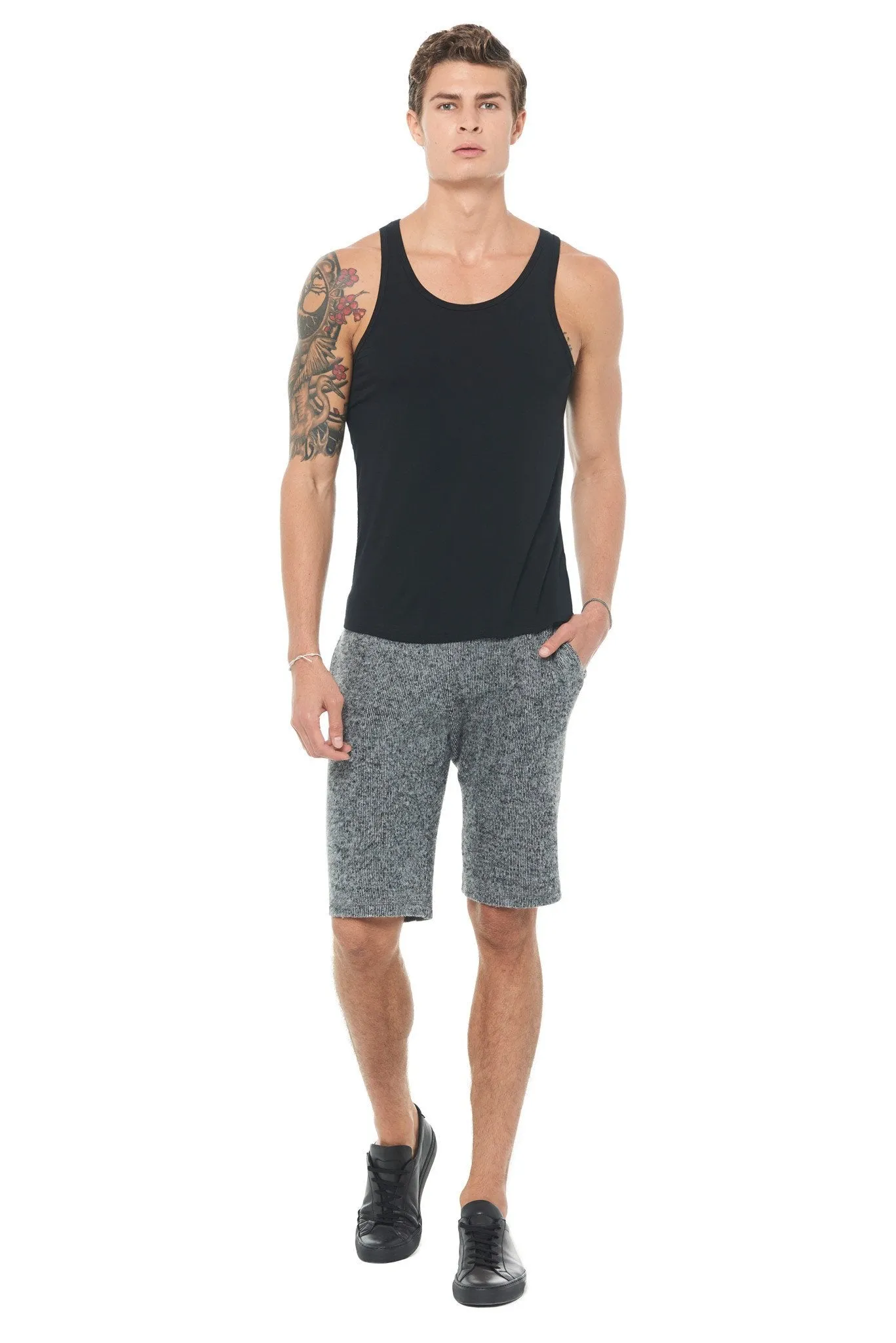 Men's Soft Knit Melange Shorts