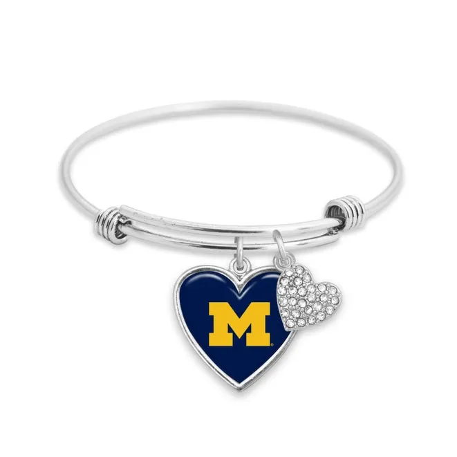 Michigan State Wolverines Bangle Charm Bracelet