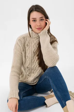 MOCK KNITTED SWEATER