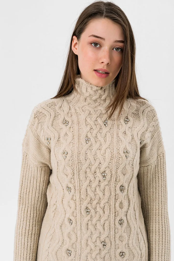 MOCK KNITTED SWEATER