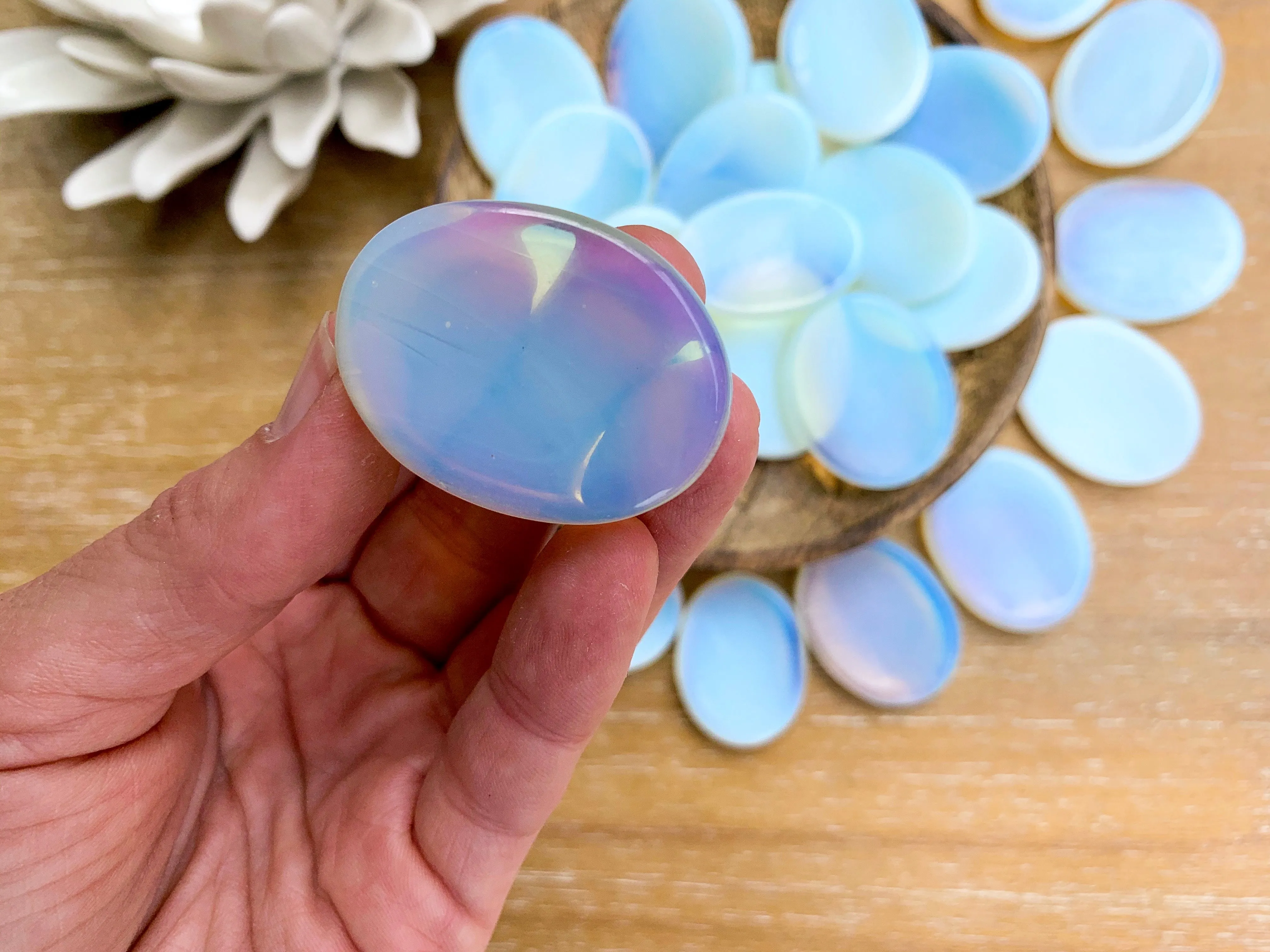 Opalite Mini Worry Stone