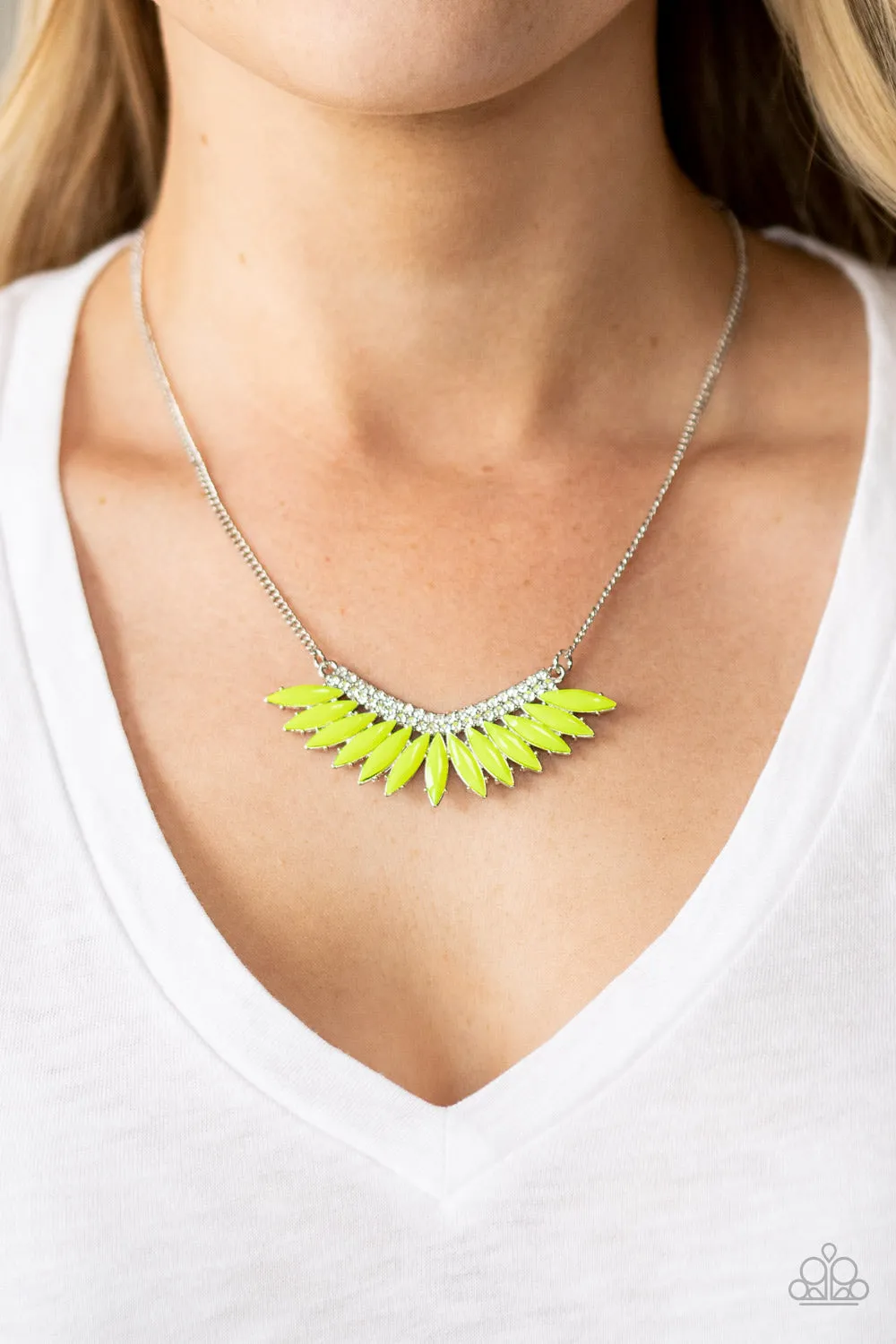 Paparazzi Necklace ~ Extra Extravaganza - Yellow