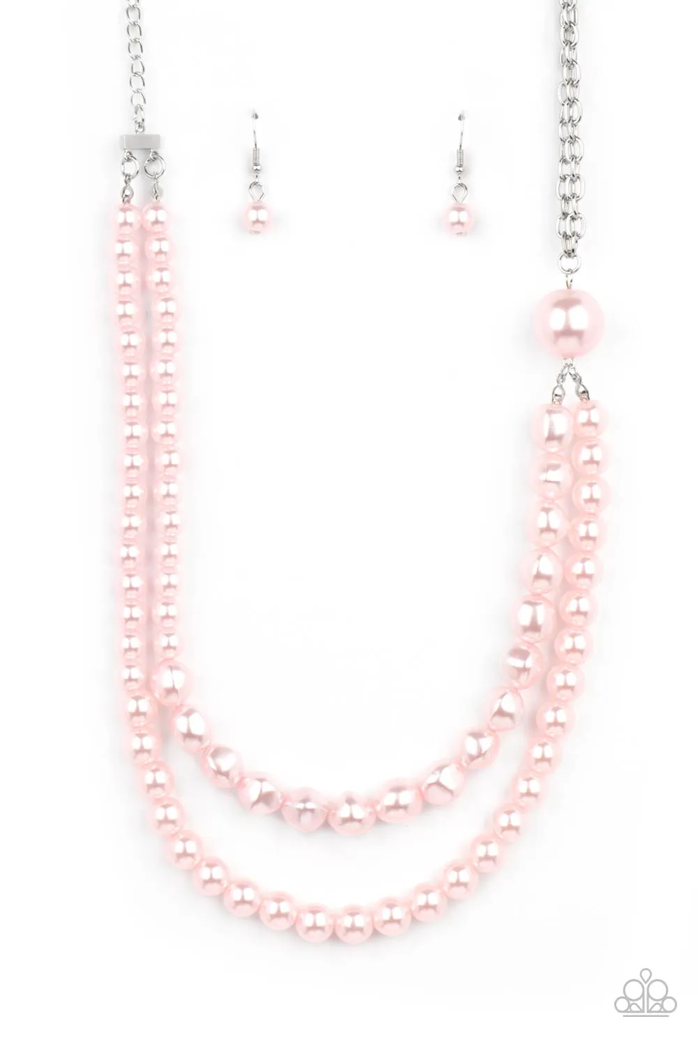 Paparazzi Necklace ~ Remarkable Radiance - Pink Pearl Necklace