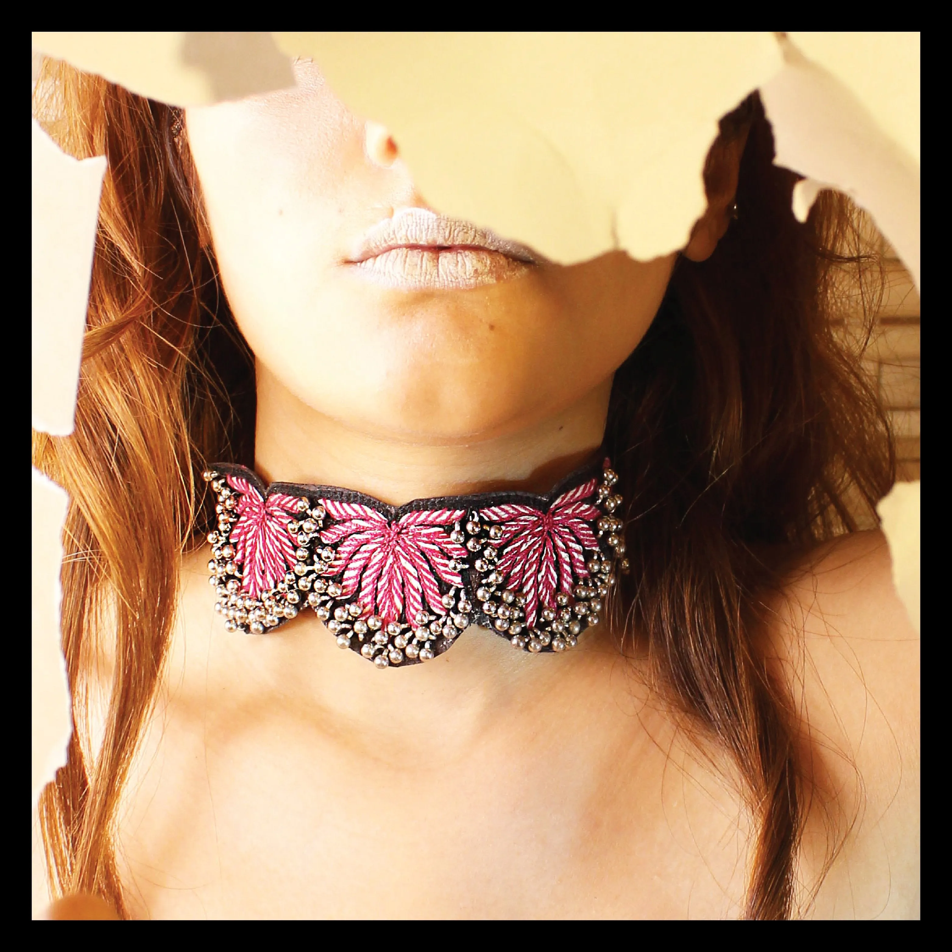 Pink Lotus Choker