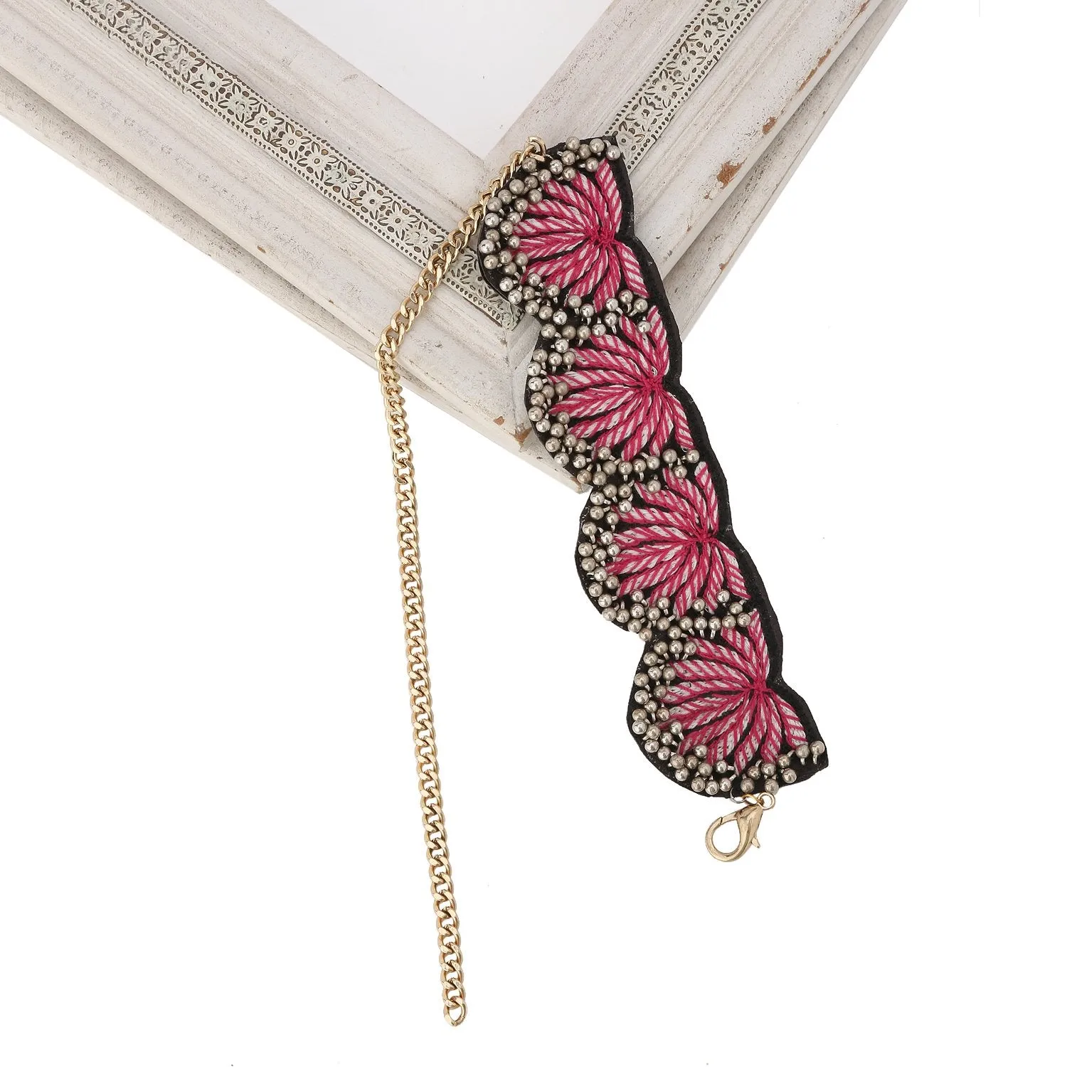 Pink Lotus Choker