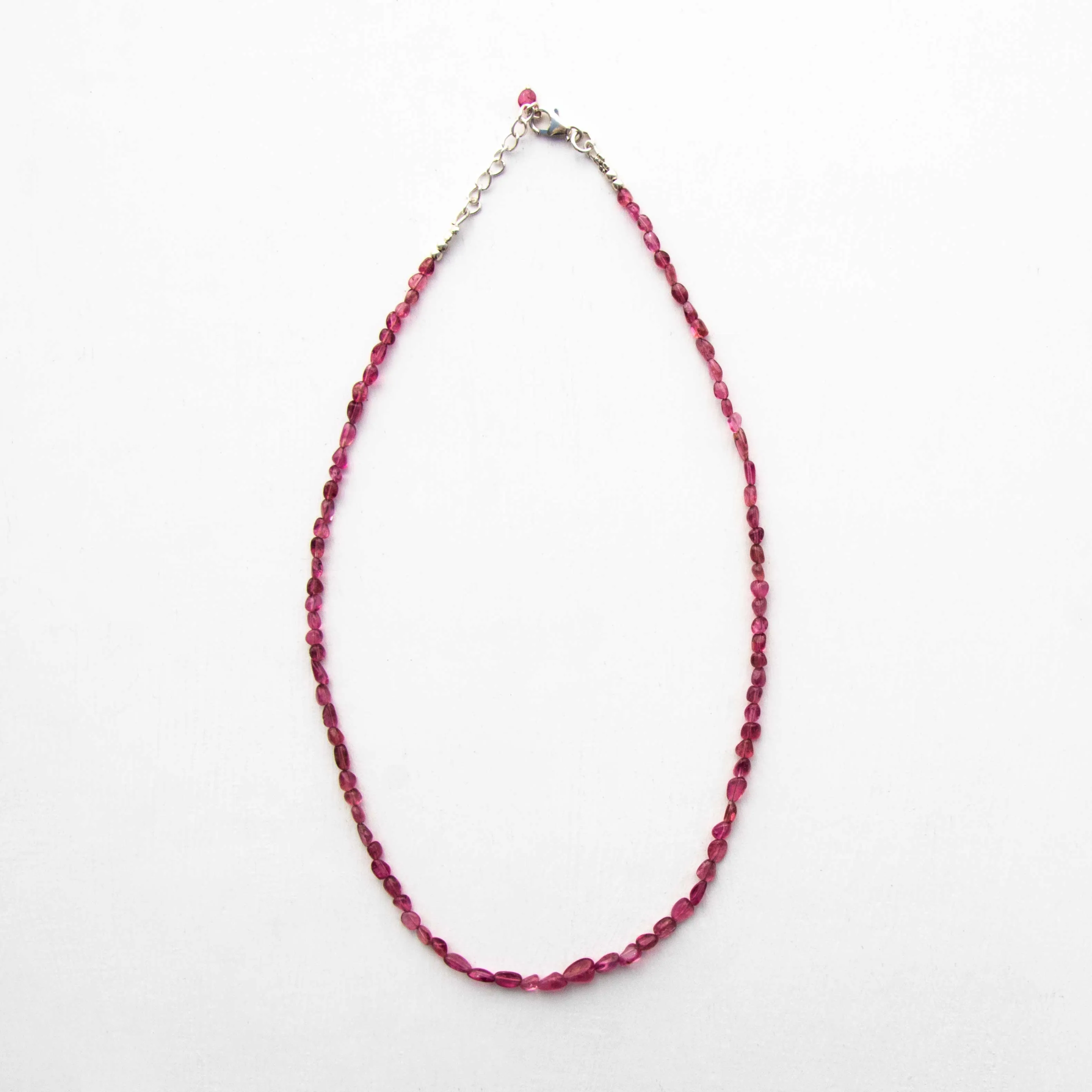 Pink Tourmaline - Beaded Necklace