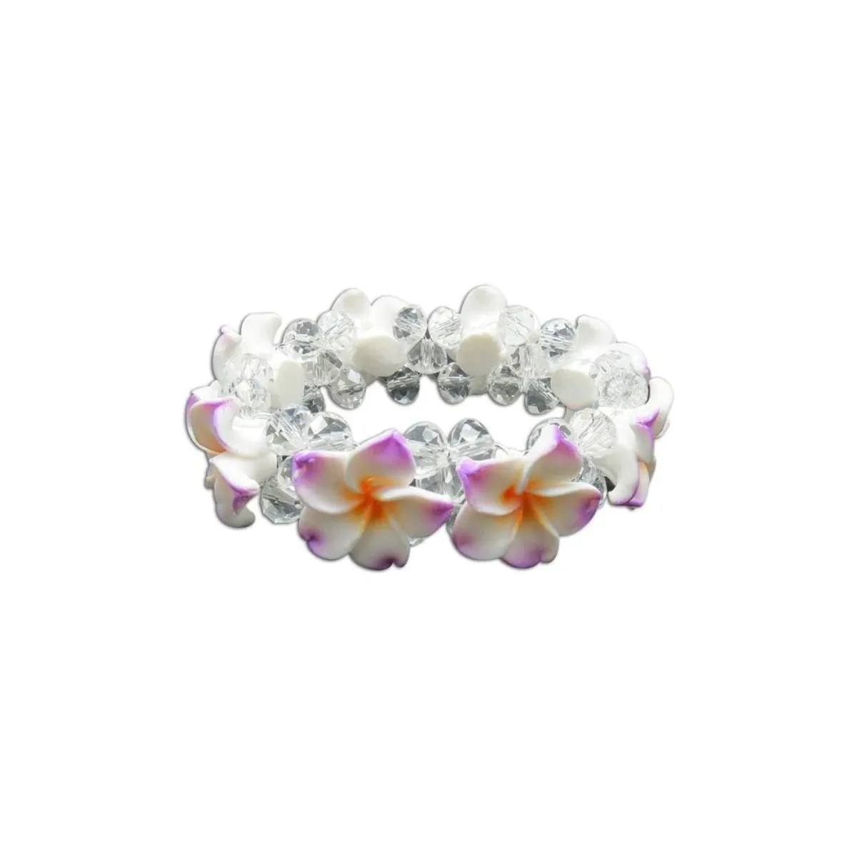 Plumeria Bling Bracelet