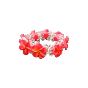 Plumeria Bling Bracelet