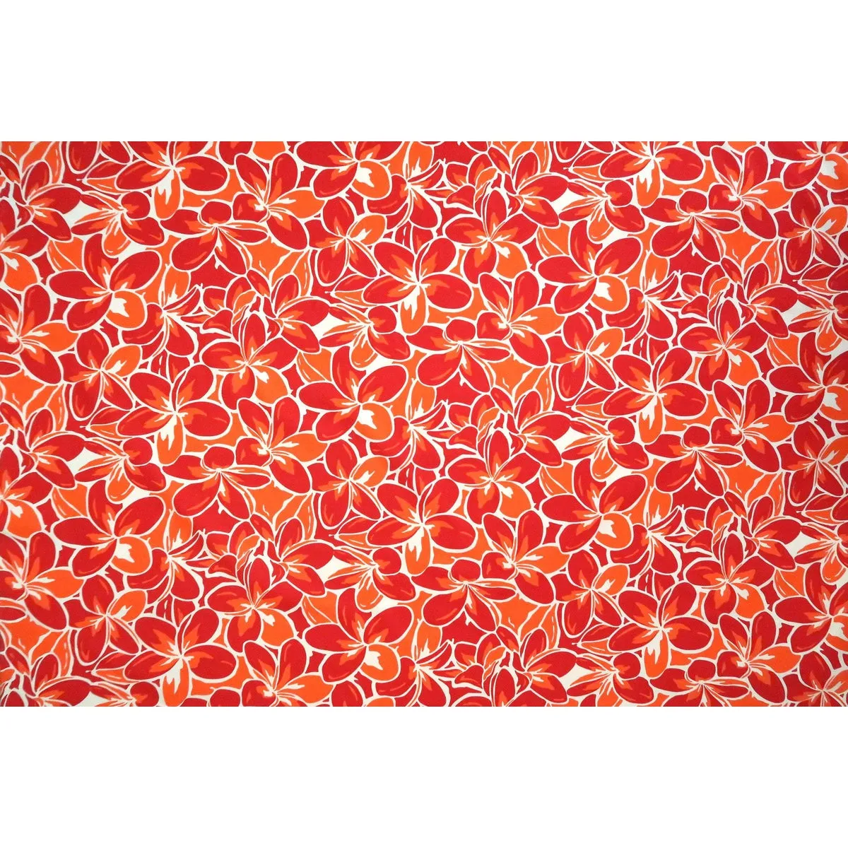 Plumeria Bright Orange Poly-Cotton YEL-0003C