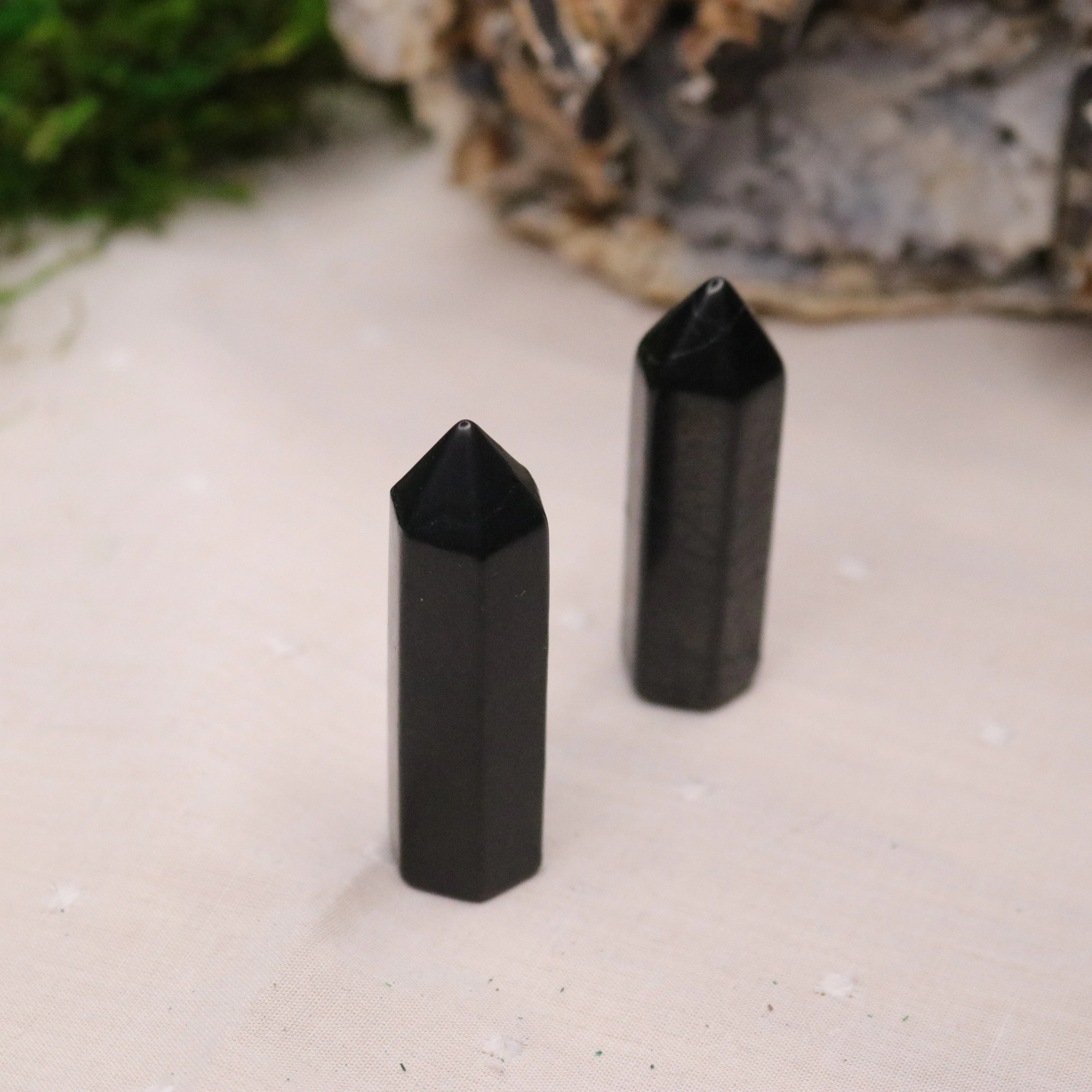 Polished Shungite Mini- Tower Point