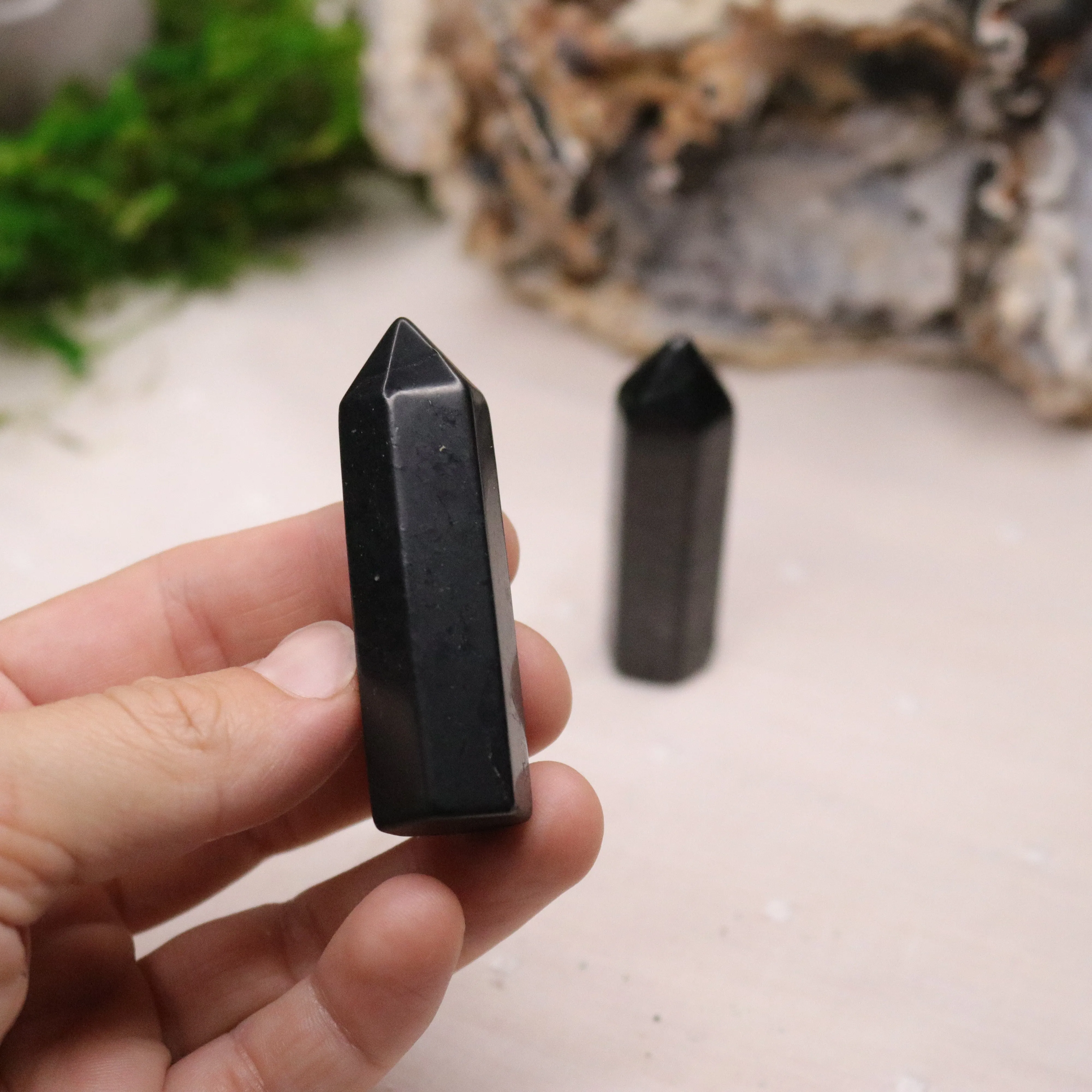 Polished Shungite Mini- Tower Point