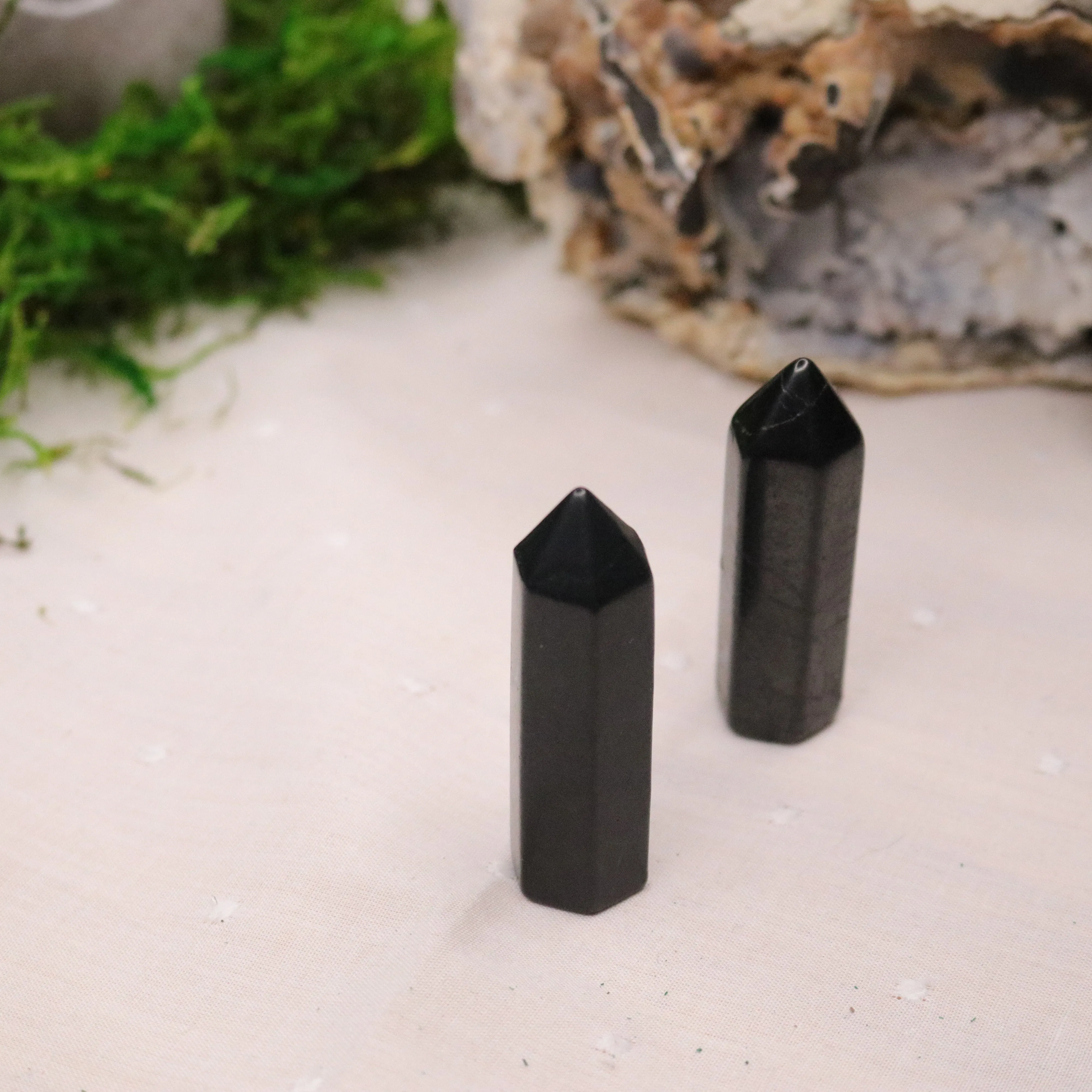 Polished Shungite Mini- Tower Point