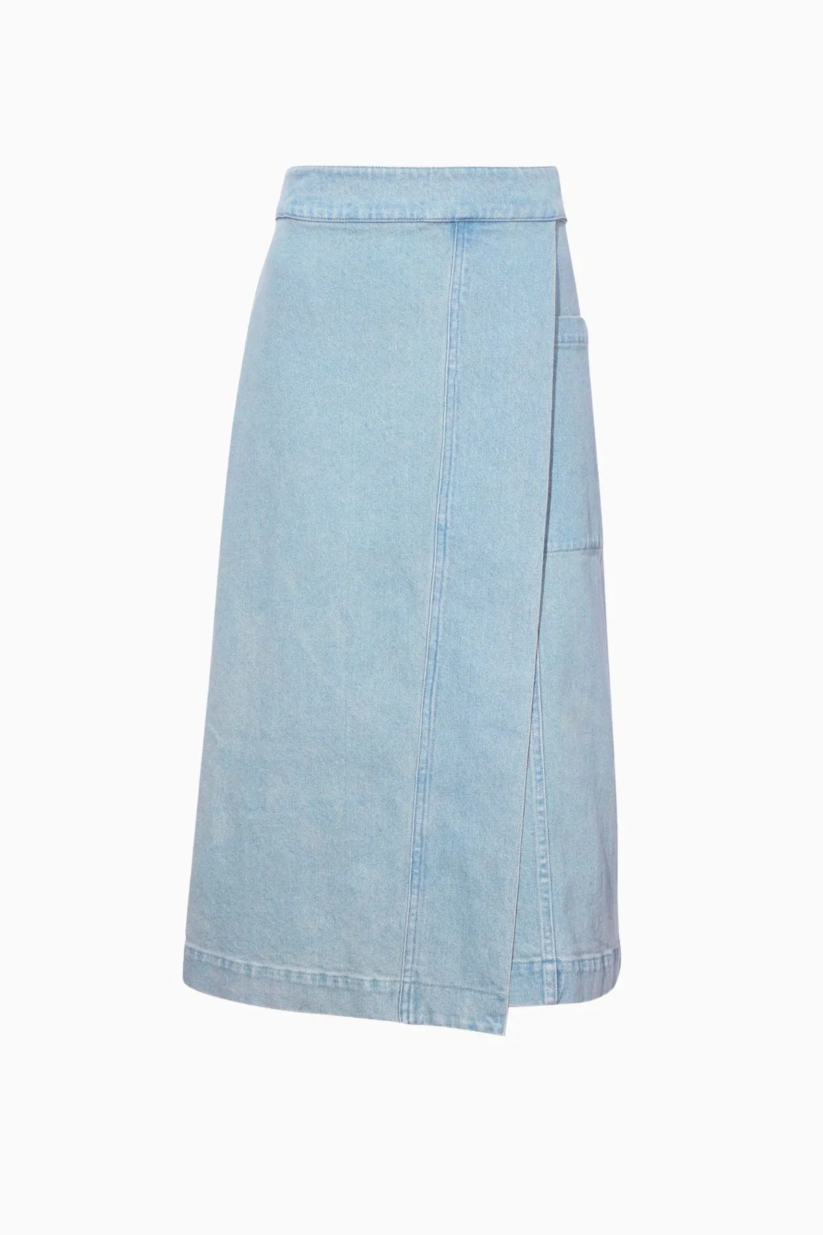 Proenza Schouler White Label Iris Wrap Skirt - Grey Indigo