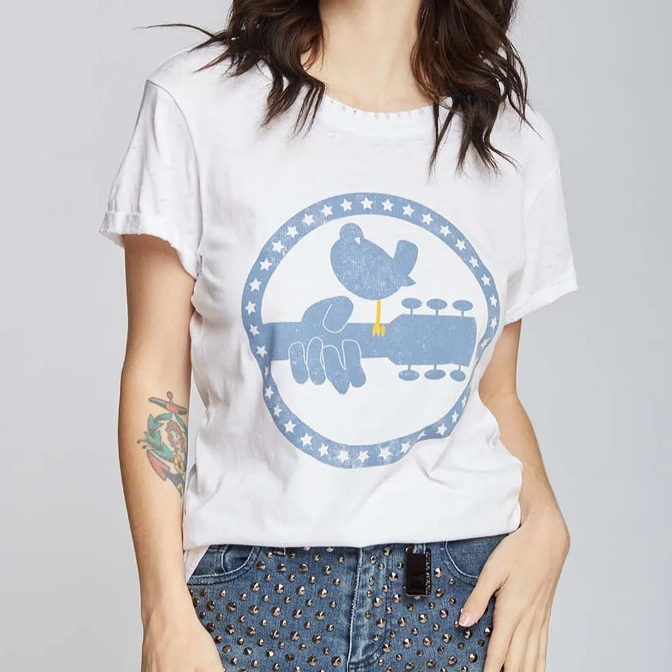 Recycled Karma Woodstock 3 Days of Peace Tee (White)