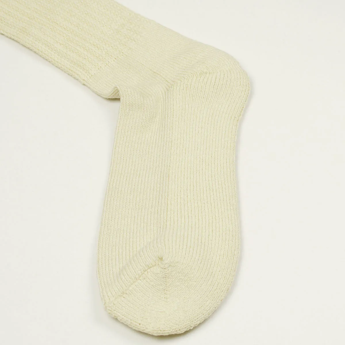 RoToTo - Loose Pile Crew Socks - Raw Beige