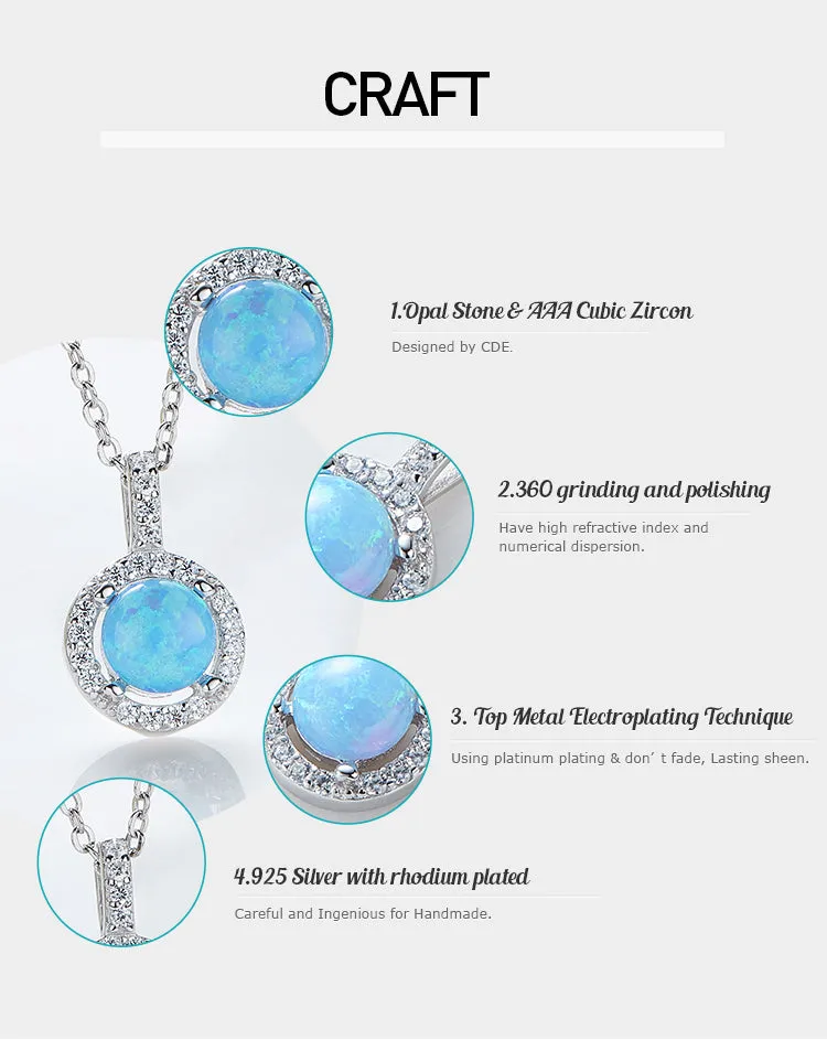 S925sterling silver synthetic gemstone exquisite