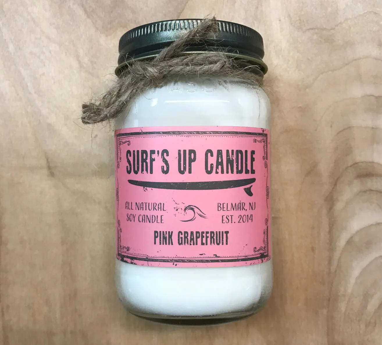 SALE Surfs Up Candle : Pink Grapefruit