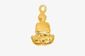 Sitting Buddha Charm Wholesale 14K Gold, Solid 14K Gold, G169