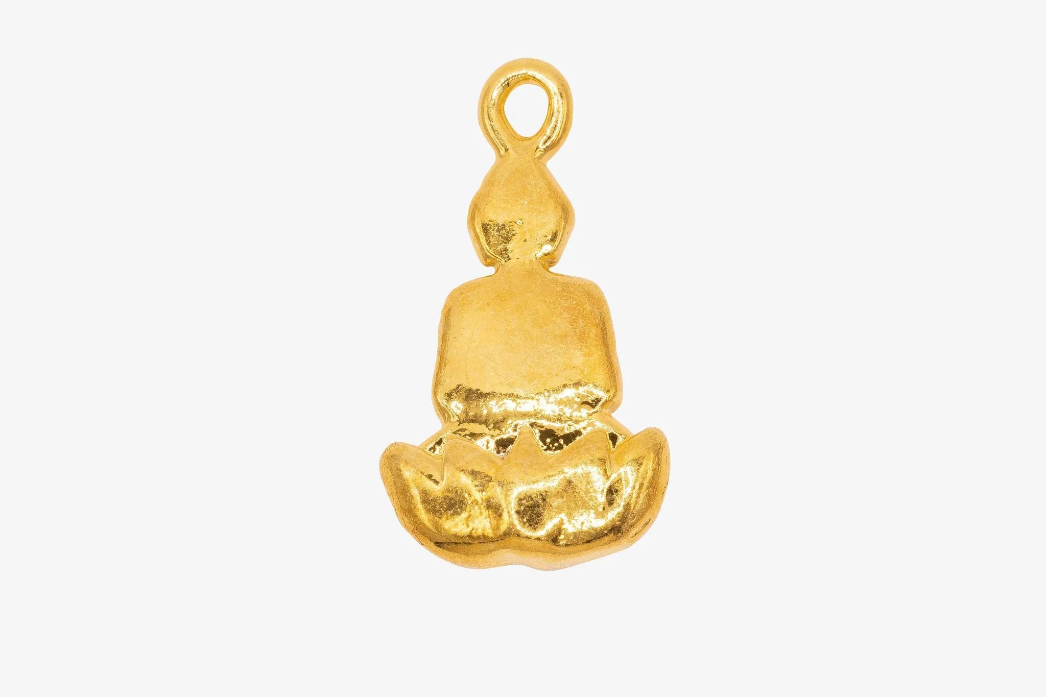 Sitting Buddha Charm Wholesale 14K Gold, Solid 14K Gold, G169