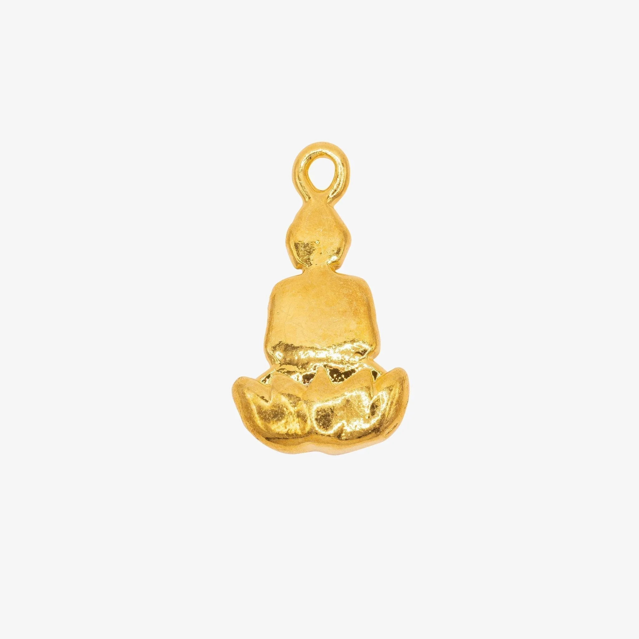 Sitting Buddha Charm Wholesale 14K Gold, Solid 14K Gold, G169