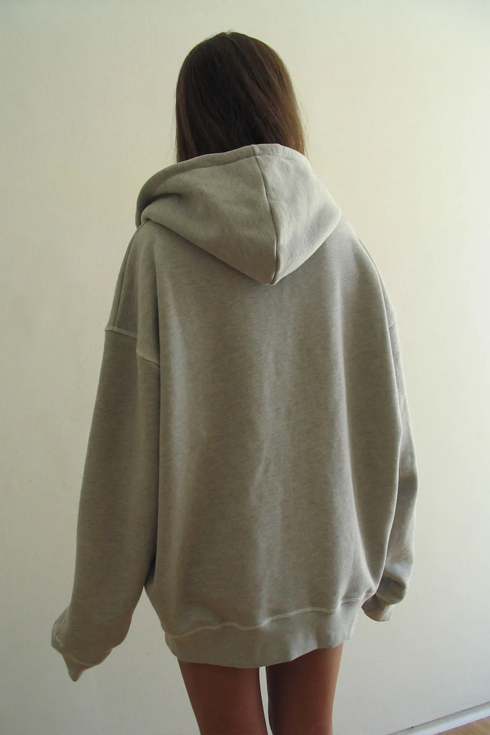 Slumber Zip Up Oversized Hoodie - Heather Grey