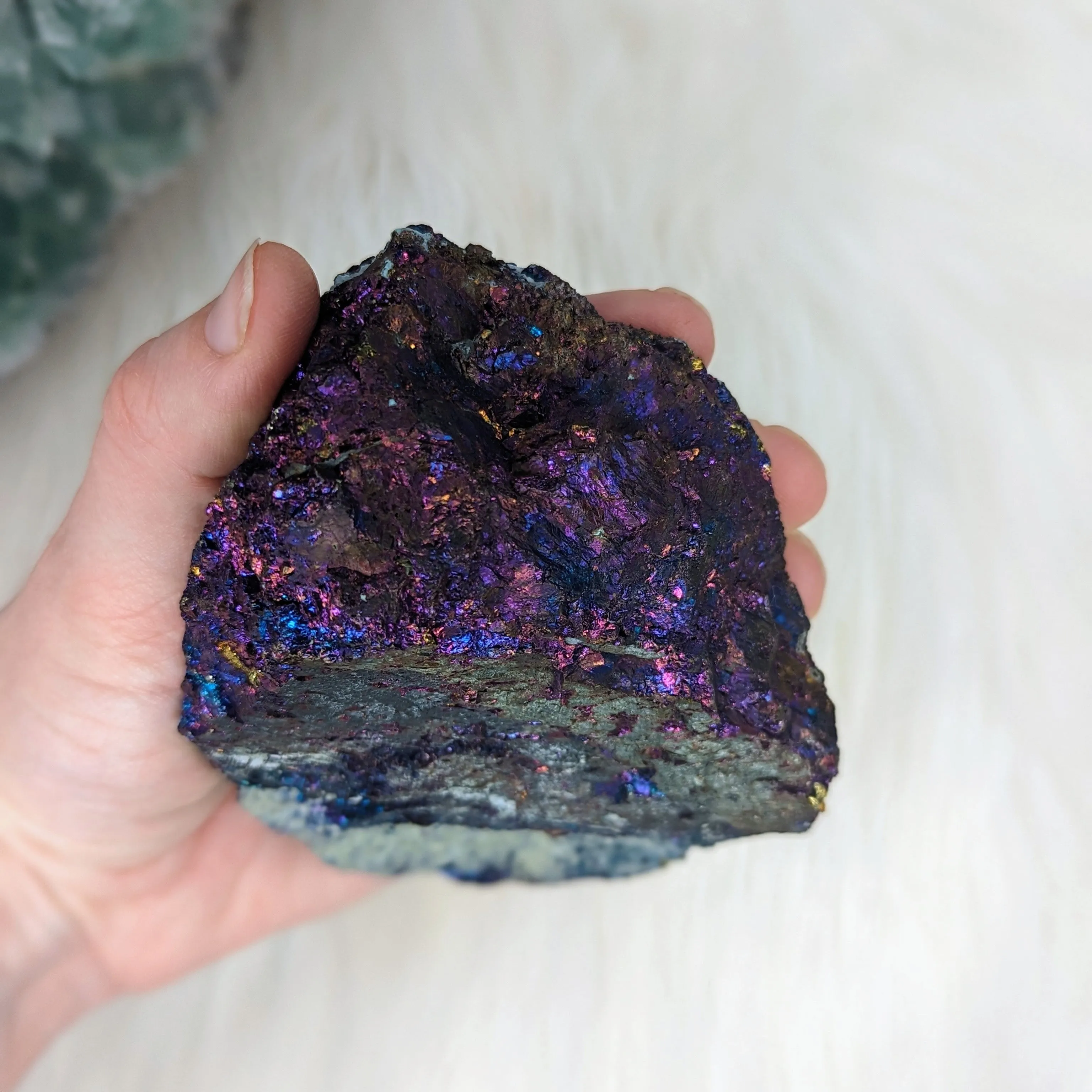 Stunning and Shimmering Large Natural Chalcopyrite Specimen from Mexico